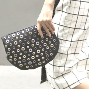 Hebe Rose New York Alexa Muff Grommet  Wristlet.